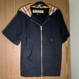 Burberry short sleeve zip up